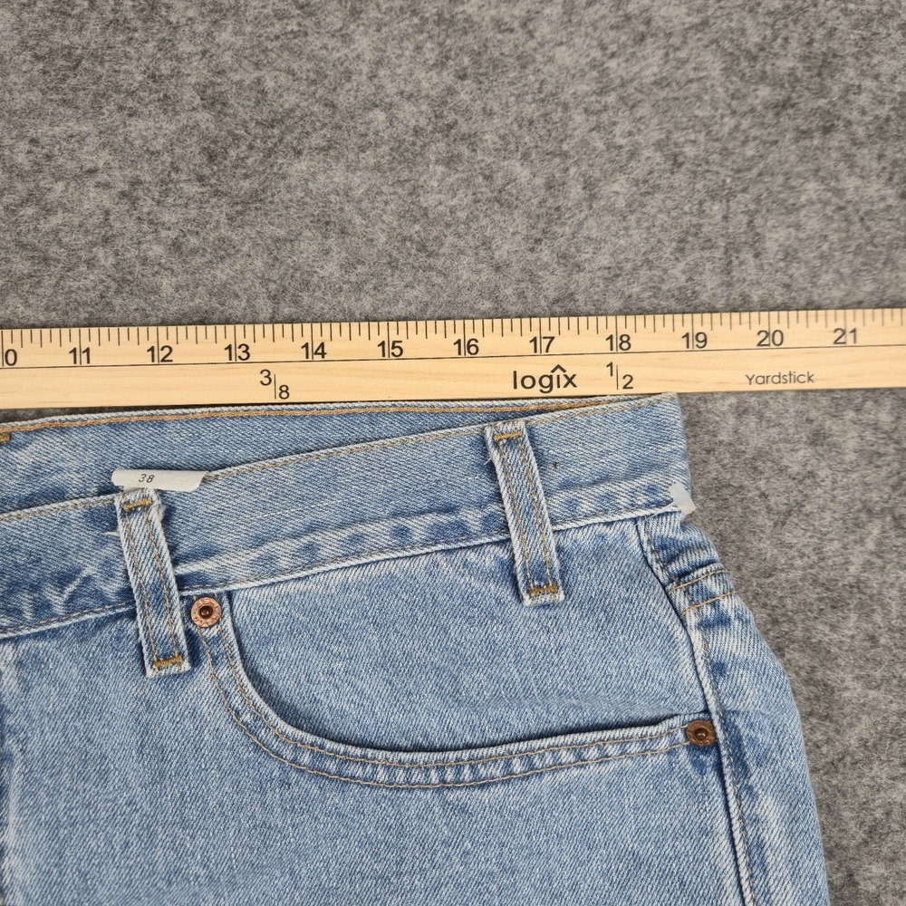 VTG Y2K 550 Relaxed Fit Jean Shorts Men's 38 Fits 37 x 10 Blue Denim Made In USA - Picture 4 of 8